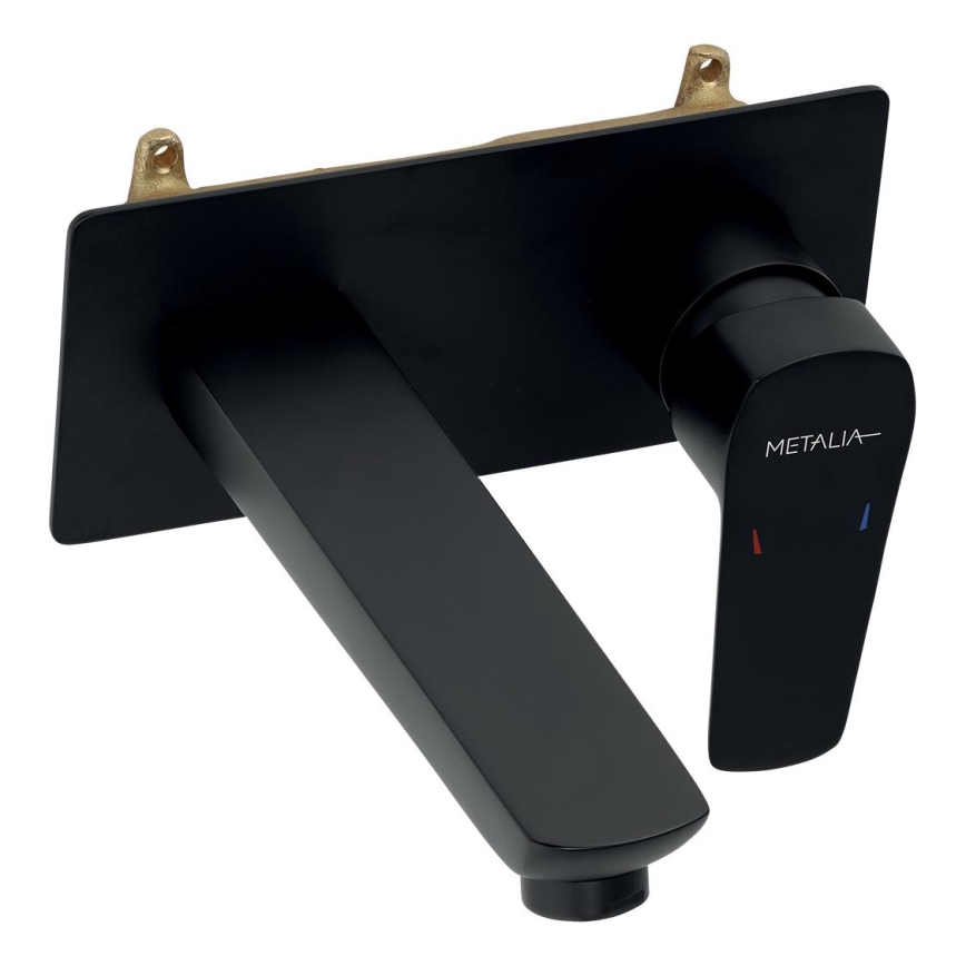 Novaservis - Torneira do lavatório para instalação embutida METALIA ECO mate preto
