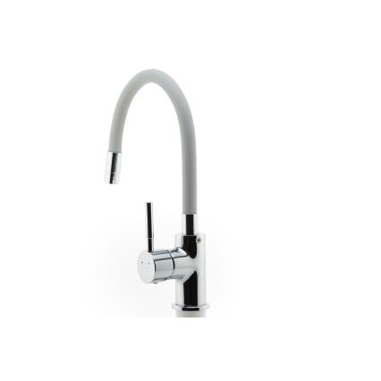 Novaservis - Torneira para lava-loiça com braço flexível cromado brilhante/cinzento