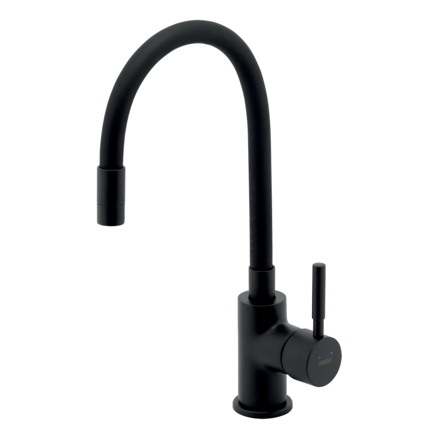Novaservis - Torneira para lava-loiça com braço flexível mate preto