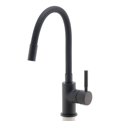 Novaservis - Torneira para lava-loiça com braço flexível mate preto