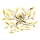 NOWA 63180445 - Candeeiro integrado NOTTINGHAM 4xE14/40W/230V dourado