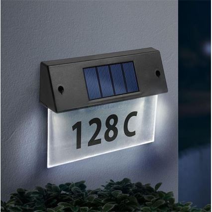 Número de casa solar LED LED/1,2V/600 mAh IP44