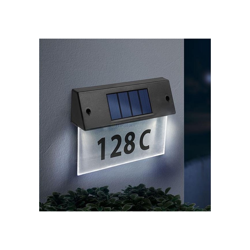 Número de casa solar LED LED/1,2V/600 mAh IP44
