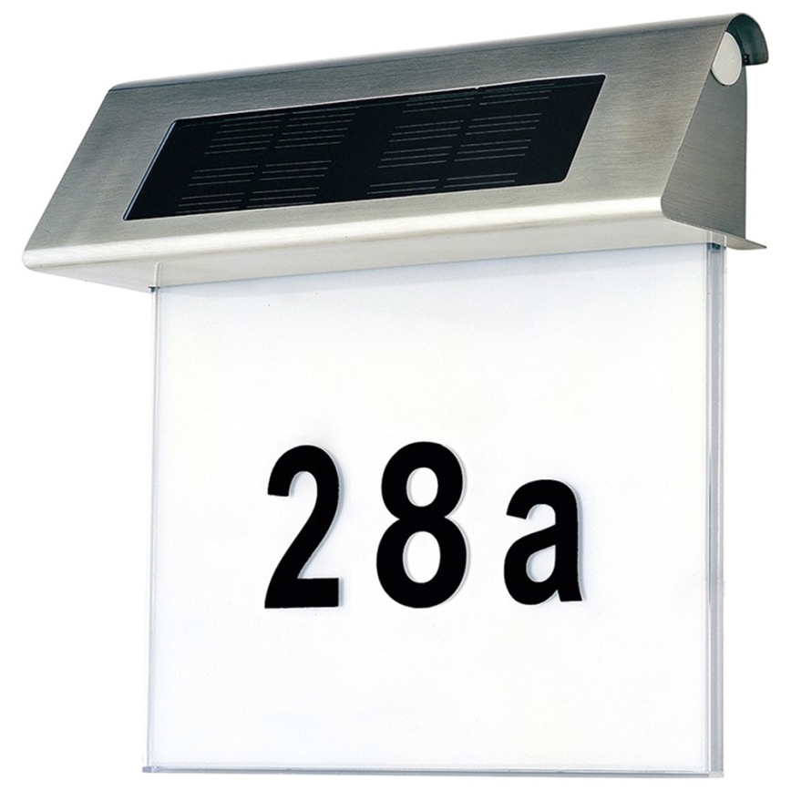 Número de casa solar LED LED/2x0,07W/2,4V 1200 mAh IP44