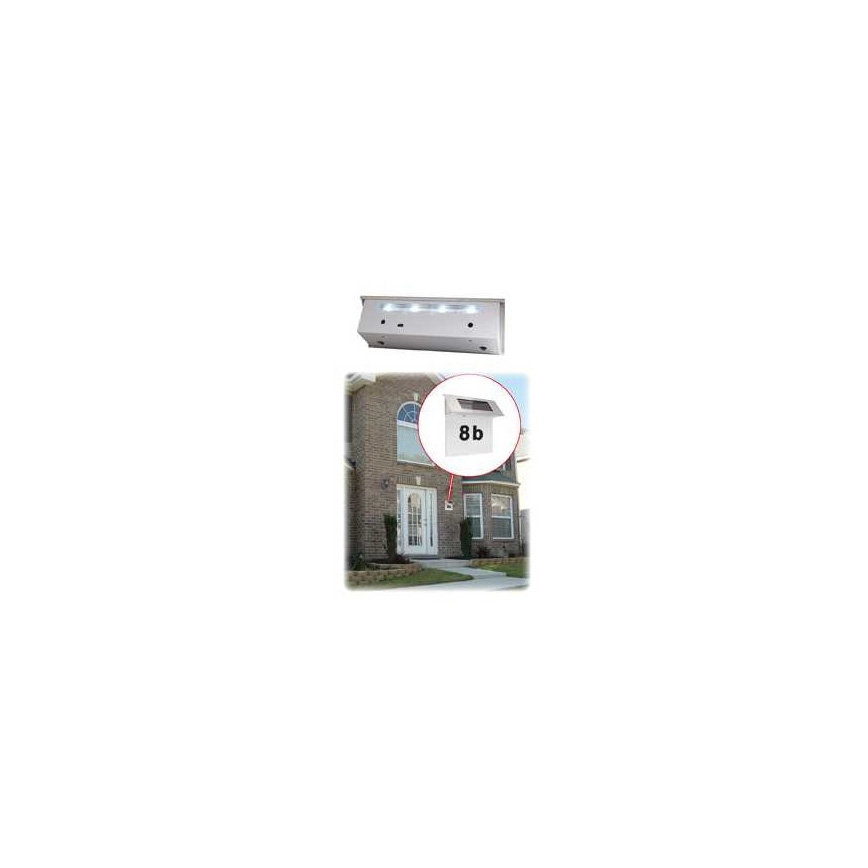 Número para casa solar LED 600 mAh