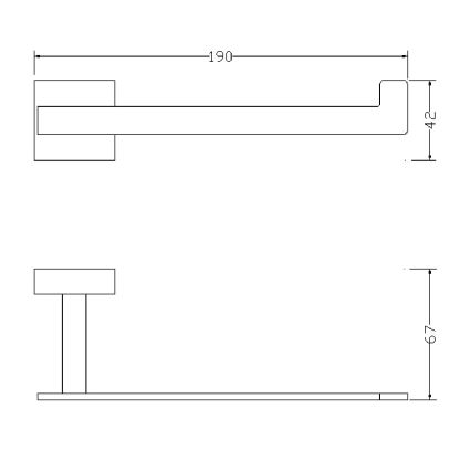 OMNIRES 8151BCR - Suporte de papel higiénico LIFT cromado brilhante