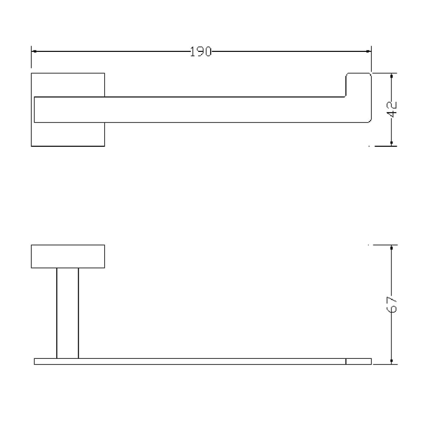 OMNIRES 8151BCR - Suporte de papel higiénico LIFT cromado brilhante