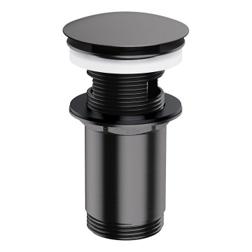 OMNIRES A706AT - Válvula de drenagem CLICK-CLACK diâmetro 6,6 cm escovado antracite