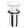 OMNIRES A706BP - Válvula de drenagem CLICK-CLACK diâmetro 6,6 cm branco brilhante