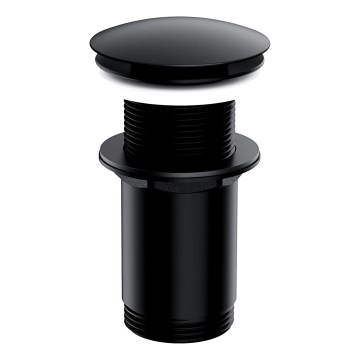 OMNIRES A716BL - Válvula de drenagem CLICK-CLACK diâmetro 6,6 cm semi-mate preto