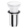 OMNIRES A716BP - Válvula de drenagem CLICK-CLACK diâmetro 6,6 cm branco brilhante