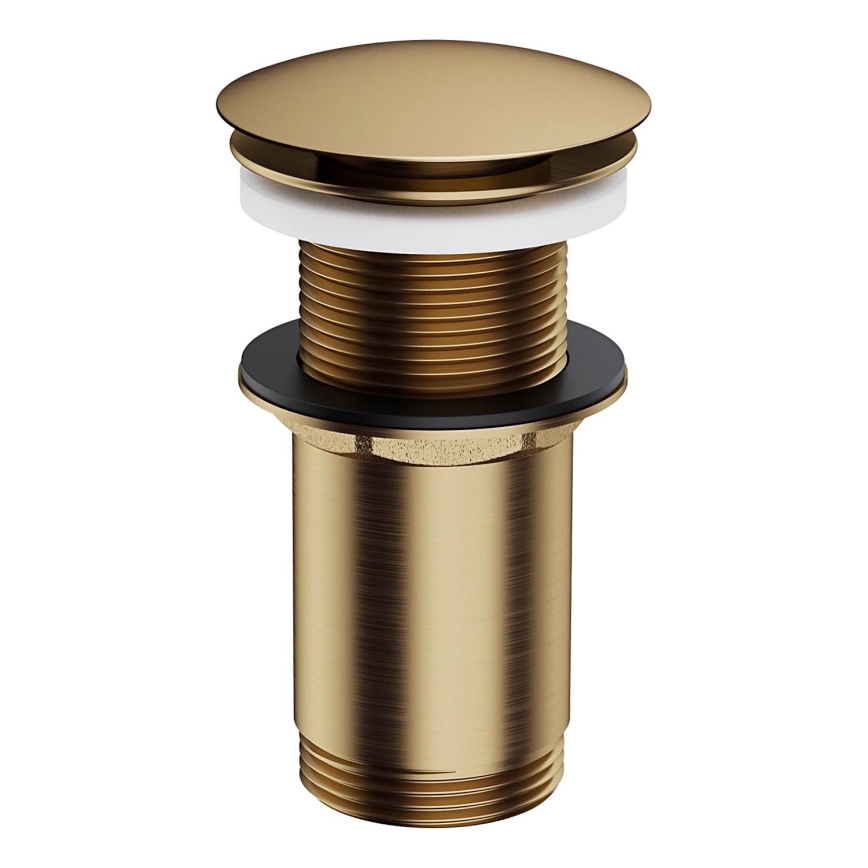 OMNIRES A716BR - Válvula de drenagem CLICK-CLACK diâmetro 6,6 cm escovado bronze antigo