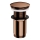 OMNIRES A716CP - Válvula de lavatório CLICK-CLACK diâmetro 6,6 cm cobre brilhante