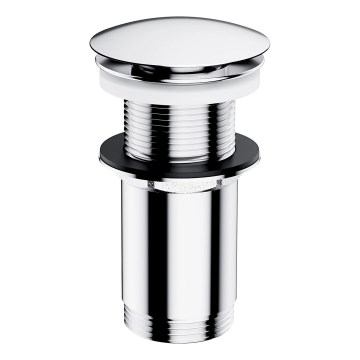 OMNIRES A716CR - Válvula de drenagem CLICK-CLACK diâmetro 6,6 cm cromado brilhante