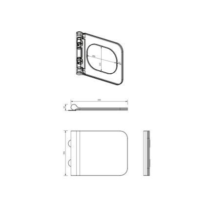 OMNIRES BOSTONDEBP - Assento de sanita SoftClose BOSTON duroplast/branco brilhante