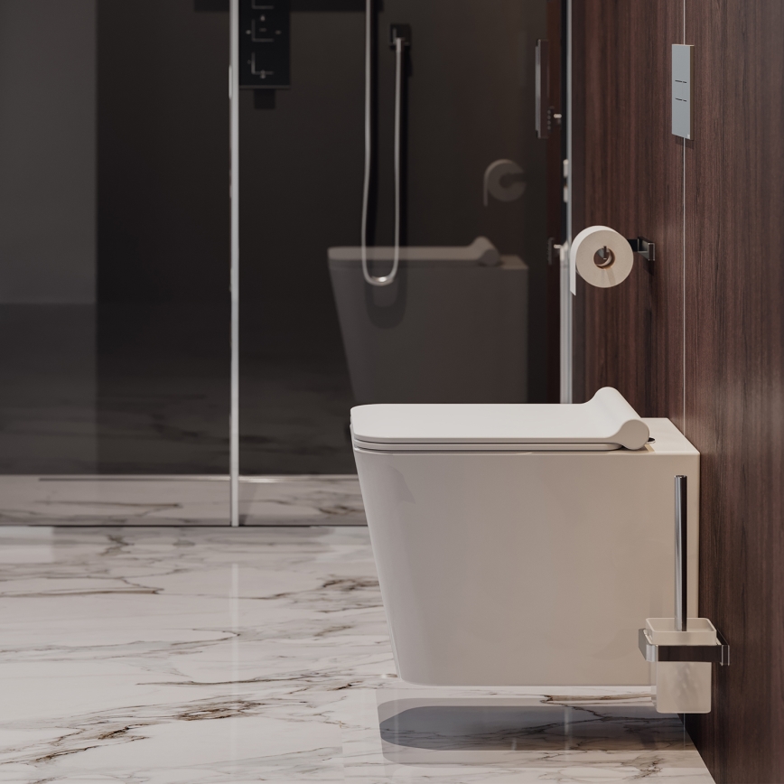 OMNIRES BOSTONMWBP - Sanita suspensa com assent SoftClose BOSTON cerâmica/branco brilhante