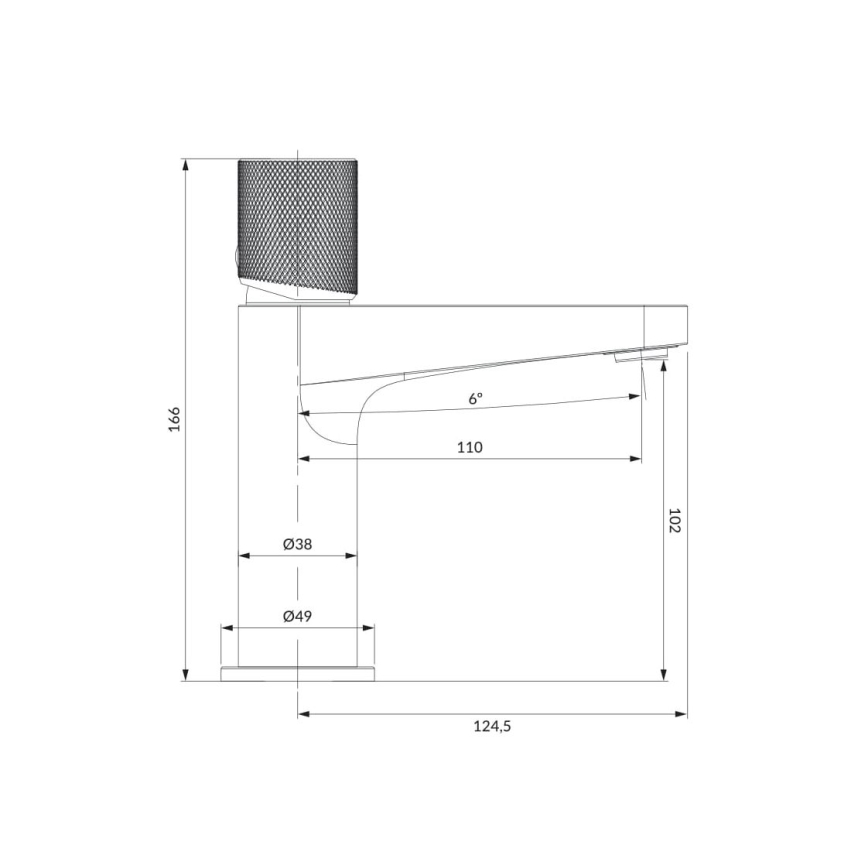 OMNIRES CT8010CR - Torneira do lavatório CONTOUR 16,6 cm cromado brilhante