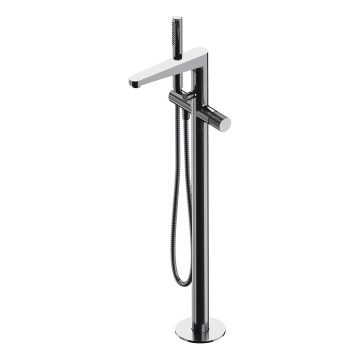 OMNIRES CT8033CR - Conjunto para banheira independente com torneira CONTOUR cromado brilhante