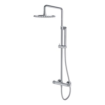 OMNIRES CT8044CR - Conjunto de chuveiro com torneira termostática CONTOUR cromado brilhante