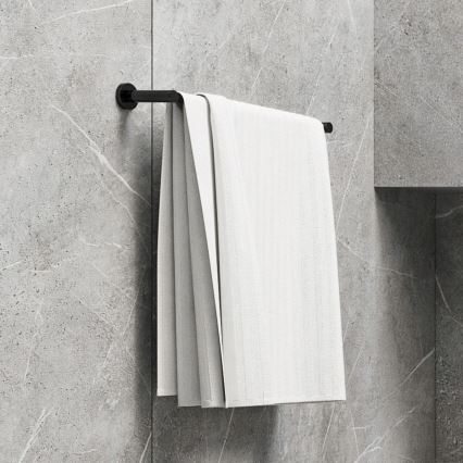 OMNIRES MP60216BL - Suporte de parede para toalha MODERN PROJECT 60 cm mate preto