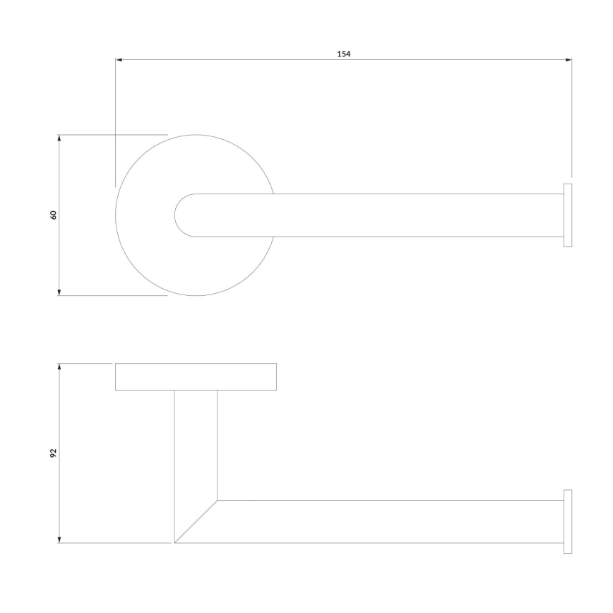 OMNIRES MP60510CR - Suporte de papel higiénico MODERN PROJECT cromado brilhante