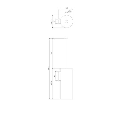 OMNIRES MP60621BL - Piaçaba de parede MODERN PROJECT mate preto