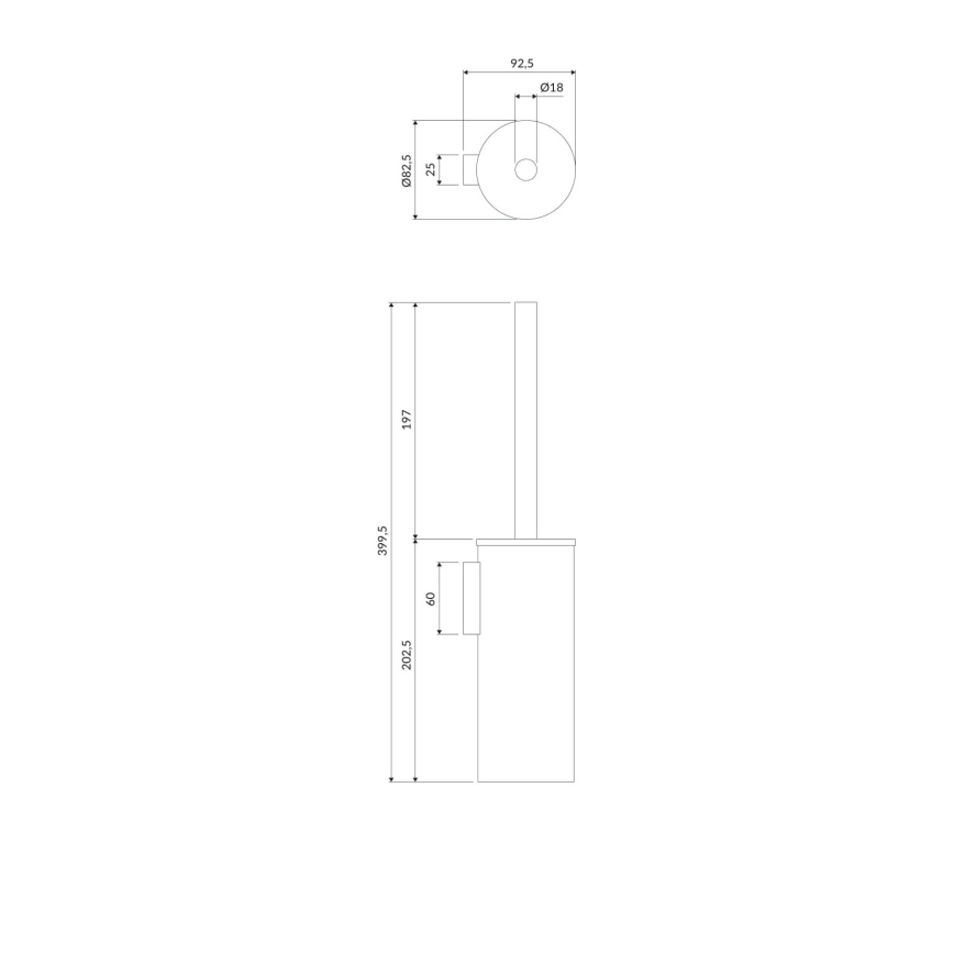 OMNIRES MP60621BL - Piaçaba de parede MODERN PROJECT mate preto