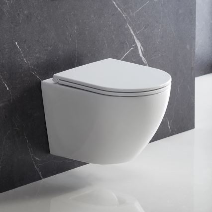 OMNIRES OTTAWADEBP - Assento de sanita SoftClose OTTAWA duroplast/branco brilhante