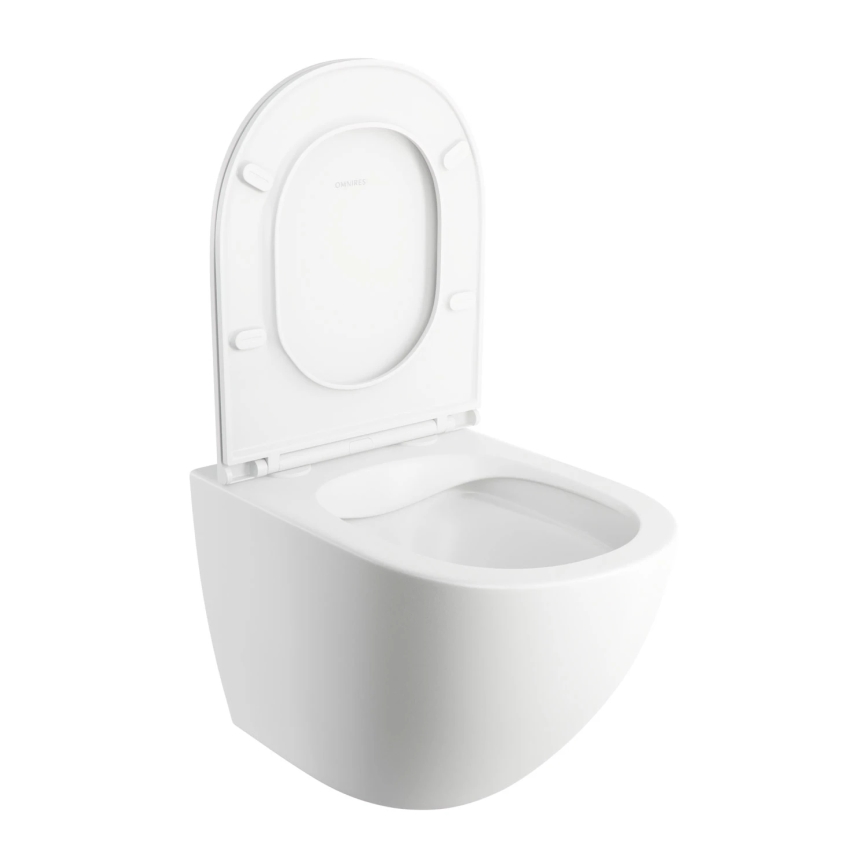 OMNIRES OTTAWAMWBM - Sanita suspensa com assento SoftClose OTTAWA cerâmica/branco mate