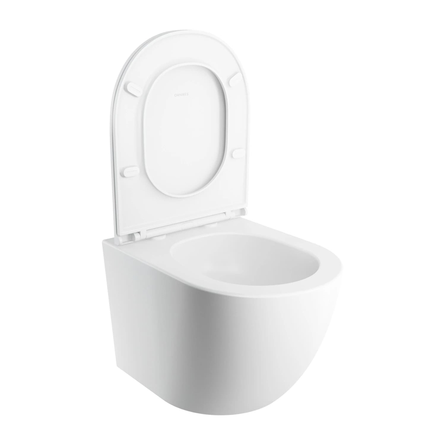 OMNIRES OTTAWASPXMWBM - Sanita suspensa com assento SoftClose OTTAWA cerâmica/branco mate