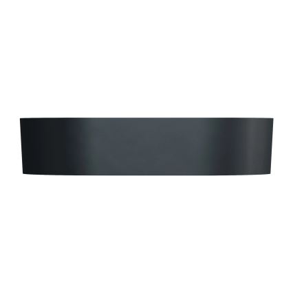 OMNIRES OVOUNBLV - Lavatório de bancada OVO 55x36 cm dolomite/mate preto lava