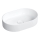 OMNIRES OVOUNBP - Lavatório de bancada OVO 55x36 cm dolomite/branco brilhante