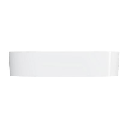 OMNIRES OVOUNBP - Lavatório de bancada OVO 55x36 cm dolomite/branco brilhante