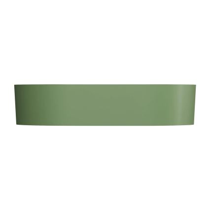 OMNIRES OVOUNOL - Lavatório de bancada OVO 55x36 cm dolomite/mate azeitona