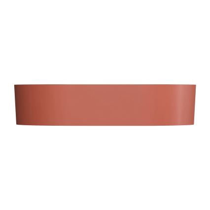 OMNIRES OVOUNTE - Lavatório de bancada OVO 55x36 cm dolomite/mate terracota