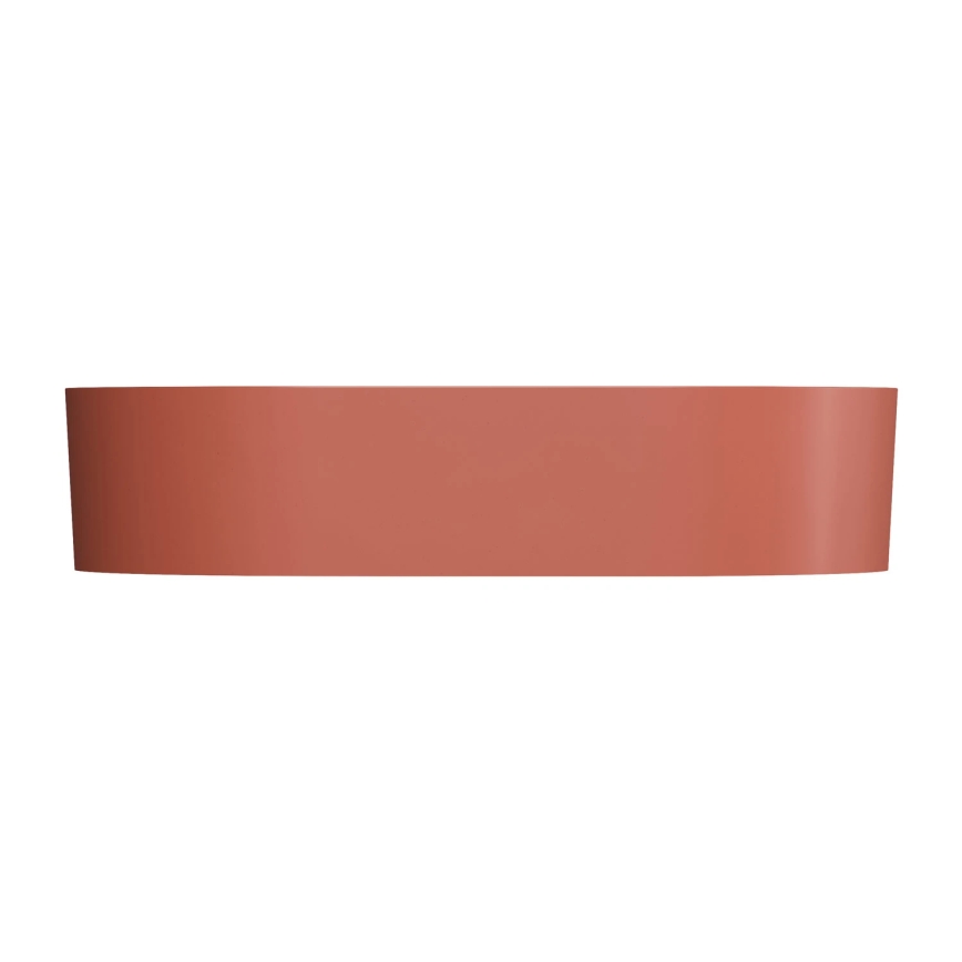 OMNIRES OVOUNTE - Lavatório de bancada OVO 55x36 cm dolomite/mate terracota
