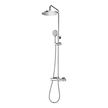 OMNIRES SYSY10/N/6CR - Conjunto de chuveiro com torneira termostática Y cromado brilhante