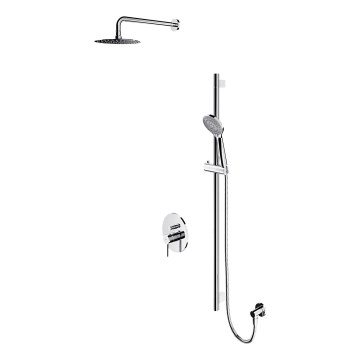 OMNIRES SYSY17CR - Conjunto de duche com torneira embutida Y cromado brilhante