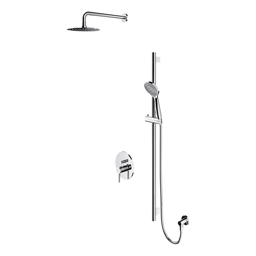OMNIRES SYSY17CR - Conjunto de duche com torneira embutida Y cromado brilhante