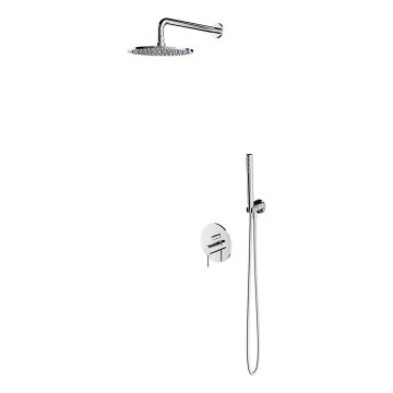 OMNIRES SYSY22XCR - Conjunto de duche com torneira embutida Y cromado brilhante