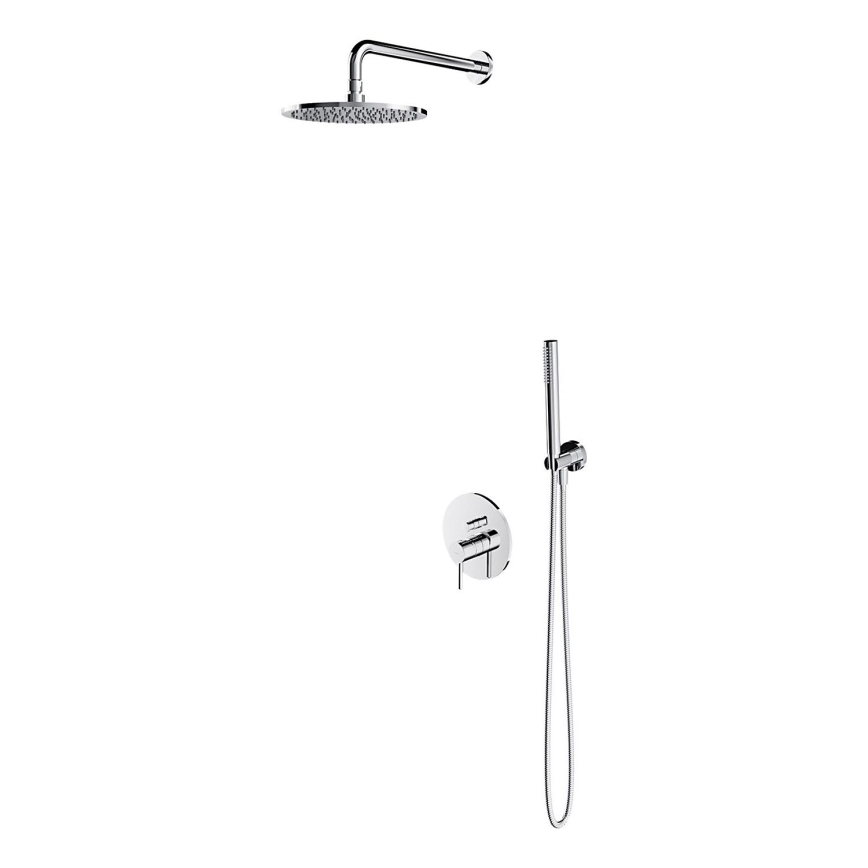 OMNIRES SYSY22XCR - Conjunto de duche com torneira embutida Y cromado brilhante