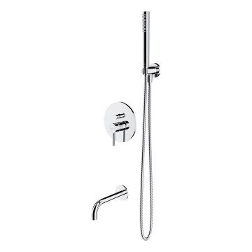 OMNIRES SYSYW01CR - Conjunto para banheira com torneira embutida Y cromado brilhante