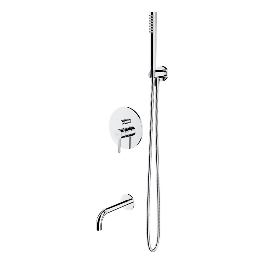 OMNIRES SYSYW01CR - Conjunto para banheira com torneira embutida Y cromado brilhante