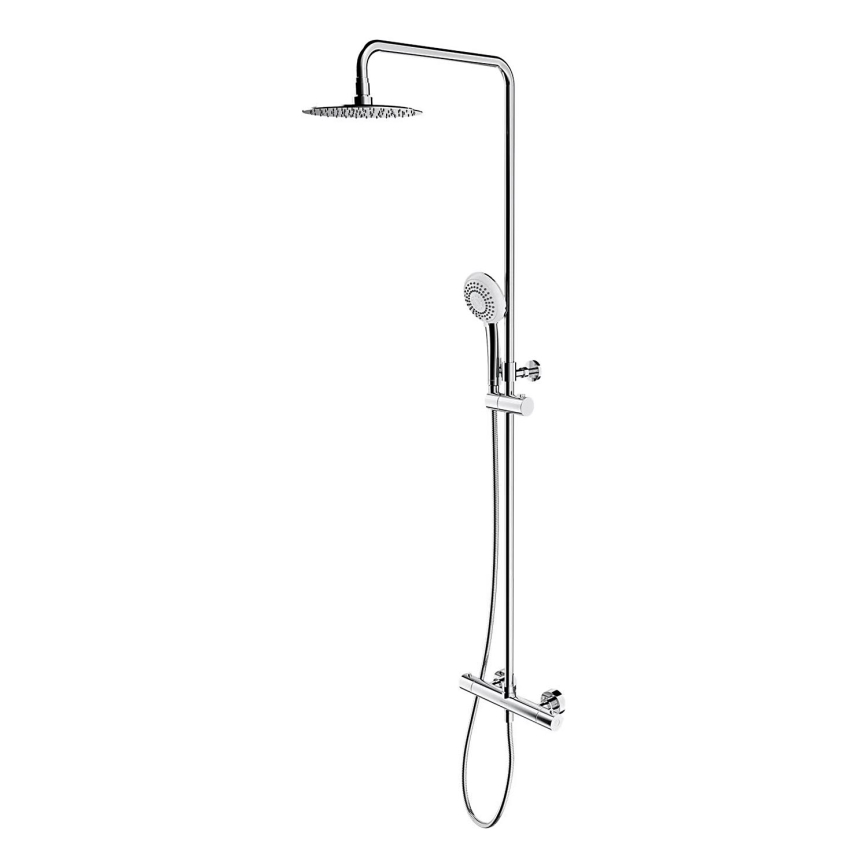 OMNIRES Y1244X/6CR - Conjunto de chuveiro com torneira termostática Y cromado brilhante