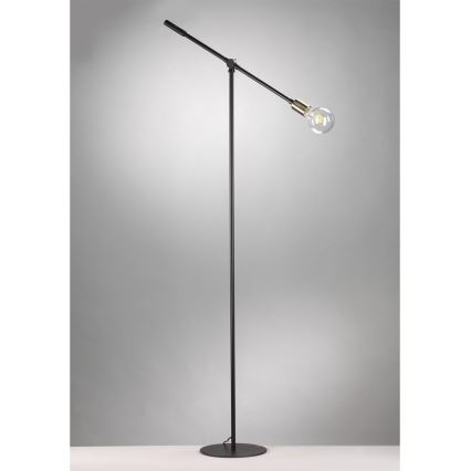 ONLI - Candeeiro de chão ASTE 1xE27/15W/230V preto/dourado