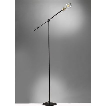 ONLI - Candeeiro de chão ASTE 1xE27/15W/230V preto/dourado
