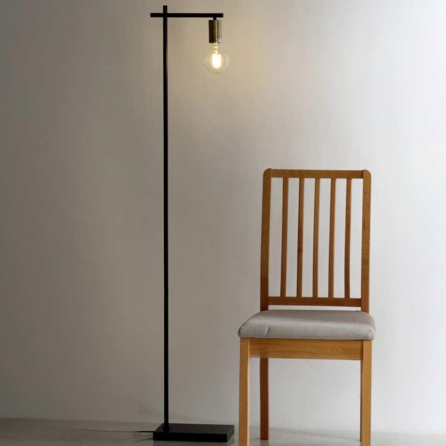 ONLI - Candeeiro de chão CROSS 1xE27/22W/230V preto/latão