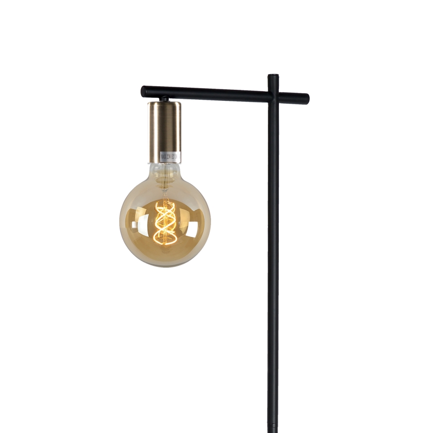 ONLI - Candeeiro de chão CROSS 1xE27/22W/230V preto/latão