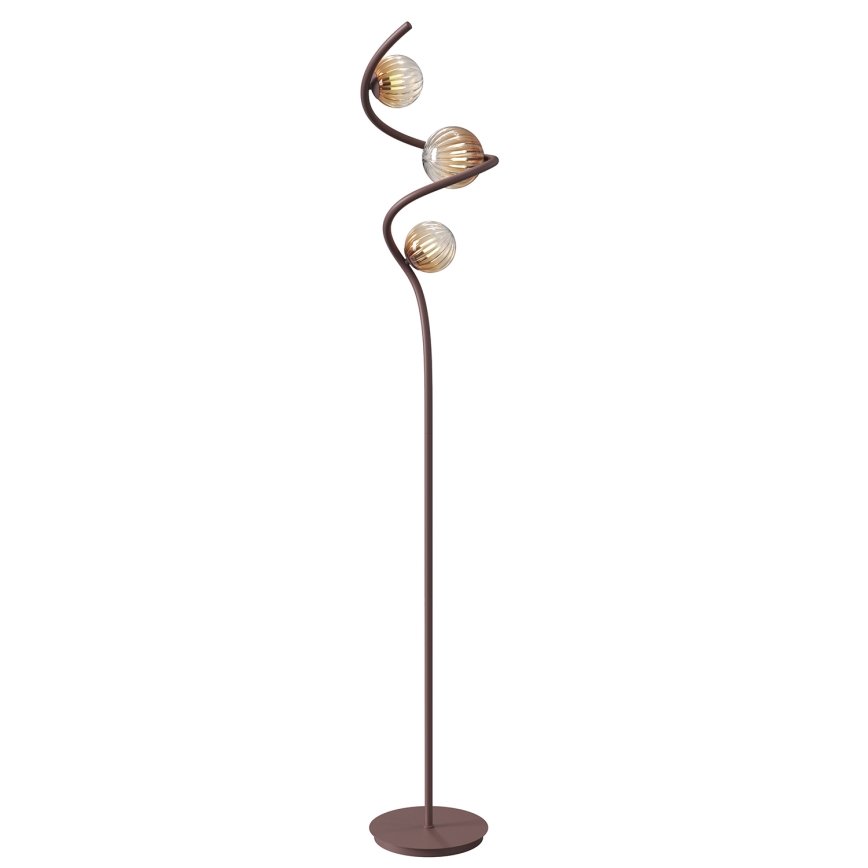ONLI - Candeeiro de chão FRIDA 3xG9/10W/230V cobre