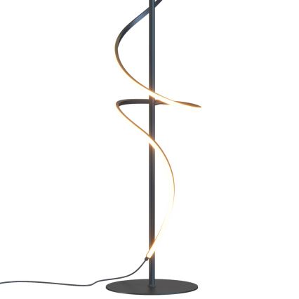 ONLI - Candeeiro de chão LED TWIST LED/24W/230V 4000K preto